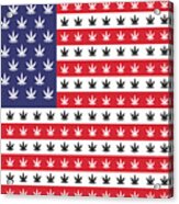 American Flag Weed Cannabis Marijuana 420 Stoner Gift Color Acrylic Print
