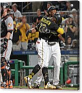 Andrew Mccutchen And Starling Marte Acrylic Print