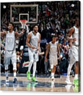 Andrew Wiggins And Jeff Teague Acrylic Print