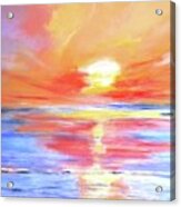 Anegada Sunset Acrylic Print
