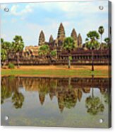 Angkor Wat Temple In Cambodia Acrylic Print