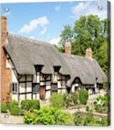 Anne Hathaway's English Thatched Cottage Acrylic Print