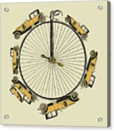Antique Car Bicycle Wheel Acrylic Print
