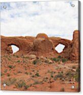 Arches National Park - North And South Windows Acrylic Print
