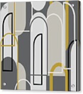 Art Deco Arch Window Pattern 3500x3500 Seamless Repeat Acrylic Print