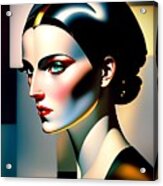 Art Deco Female Acrylic Print