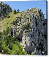 Ascent To The Ridge Of The Sierra Del Ferrer Acrylic Print