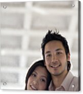 Asian Couple Hugging Acrylic Print