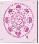 Astrology Chart Acrylic Print