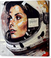 Astronaut Leader Women Acrylic Print