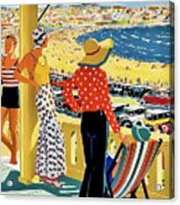 Australia 1929 Art Deco Bondi Beach Poster Acrylic Print