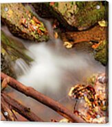 Autumn Icy Waters Fx Acrylic Print