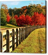 Autumn In Riverview Farm Park In Newport News Va Acrylic Print