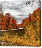 Autumn In The Up - Highway 58 Acrylic Print