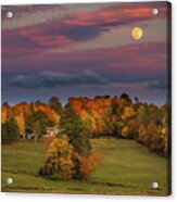 Autumn Moonrise Acrylic Print