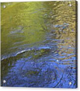 Autumn River Currents Acrylic Print