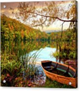 Autumn Rowboat Acrylic Print