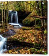 Autumn Waterfall  Barton Mill Run Acrylic Print