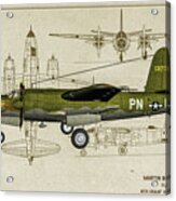 B-26 Flak Bait Profile Art Acrylic Print