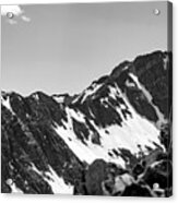B And W Of A Mountain Side Acrylic Print