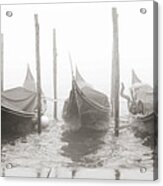 B_00682 - Sleeping Gondolas, Venice Acrylic Print