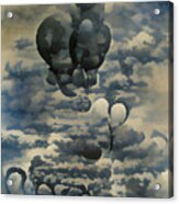 Balloons In The Clouds Acrylic Print