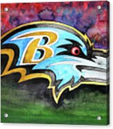 Baltimore Ravens Football Acrylic Print