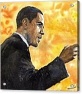 Barack Obama 02 Acrylic Print
