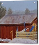 Bartlett Ski Barn Acrylic Print