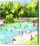 Barton Springs Pool Acrylic Print