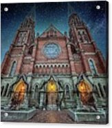 Basilica Of Ste. Anne De Detroit Img_7462-sky Acrylic Print
