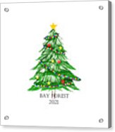 Bay Forest Christmas  2021 Acrylic Print