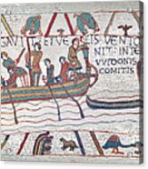 Bayeux Tapestry Scene 3 - 4 - Harold Travels To Normandy #1 Acrylic Print