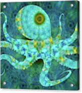 Beach Art - Mandala Octopus - Sharon Cummings Acrylic Print