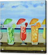 Beach Drinks Acrylic Print