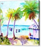 Beach House Tropical Paradise Acrylic Print