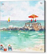 Beachfront Princess Cay Acrylic Print
