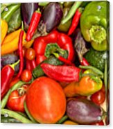 Beans Peppers And Tomatoes Acrylic Print