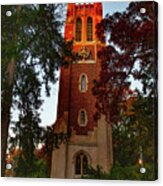 Beaumont Tower On The Michigan State University Campus At Sunrise Acrylic Print