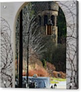 Bell Tower In Winter Acrylic Print