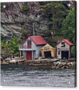 Bergen Boathouses 3 Acrylic Print