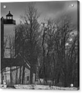 Beware Spooky Lighthouse Acrylic Print