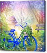 Bicycle In The Mist Acrylic Print