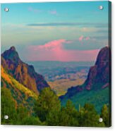 Big Bend Texas From The Chisos Mountain Lodge Acrylic Print