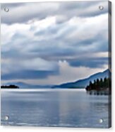 Big Clouds Over Lake George Acrylic Print