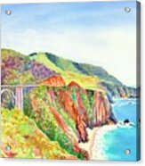 Bixby Bridge 2 Big Sur California Coast Acrylic Print