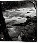 Black And White River 3 Acrylic Print