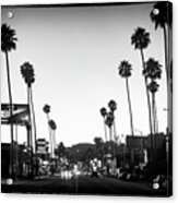 Black California Series - Sunset Boulevard Acrylic Print