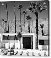 Black California Series - White House Palm Springs Acrylic Print