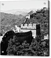 Black China Series - Great Wall Of China Acrylic Print